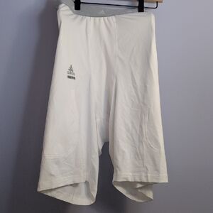 Adidas Men's 5XL Techfit Padded Compression White Athletic Shorts